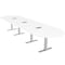 Skutchi Designs 45 in W, 165.75 in L, 29 in H, Engineered Wood Top, White HAR-RAC-46x168-T-ELEC-XD09 - alternate 1